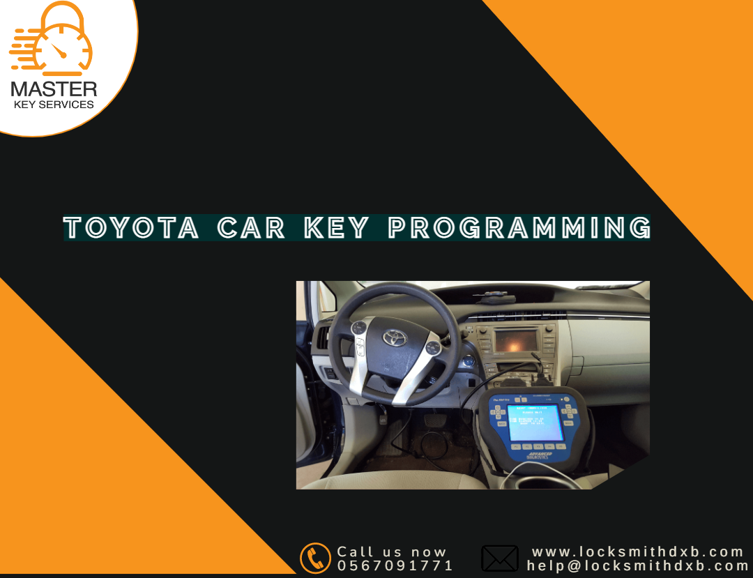 Toyota car key programming in dubai