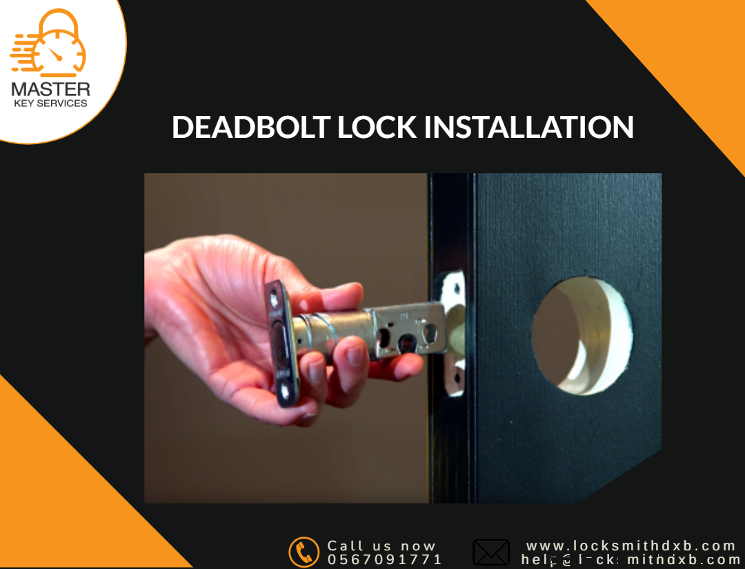 Deadbolt lock installation
