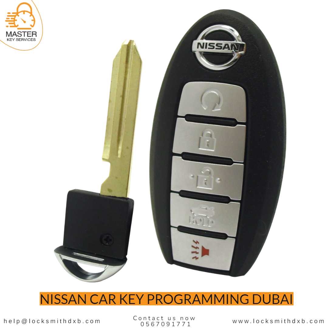 Nissan car key programming Dubai