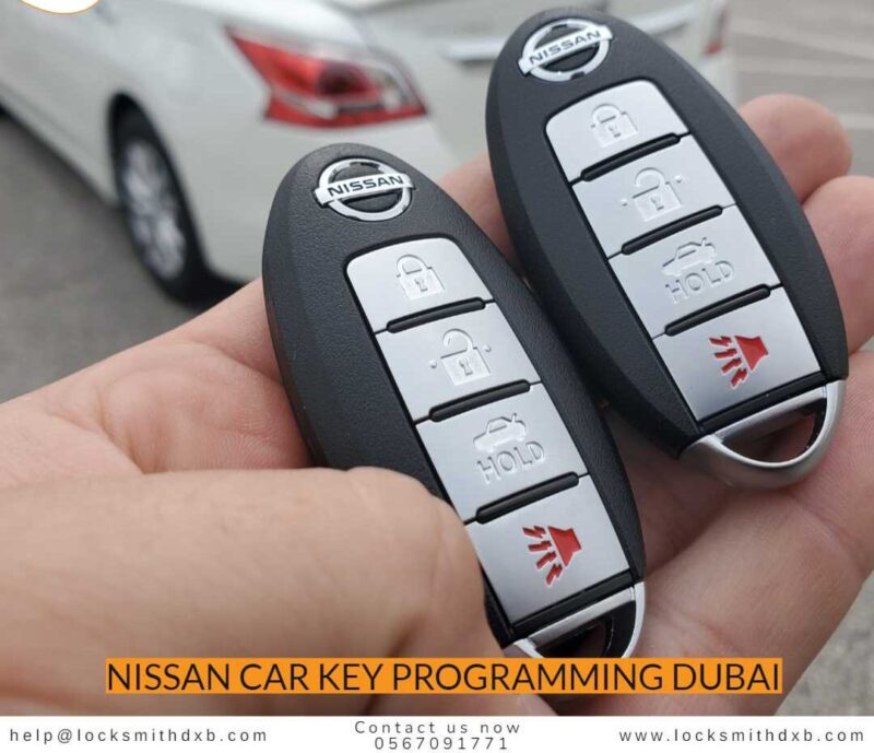 Nissan car key programming Dubai