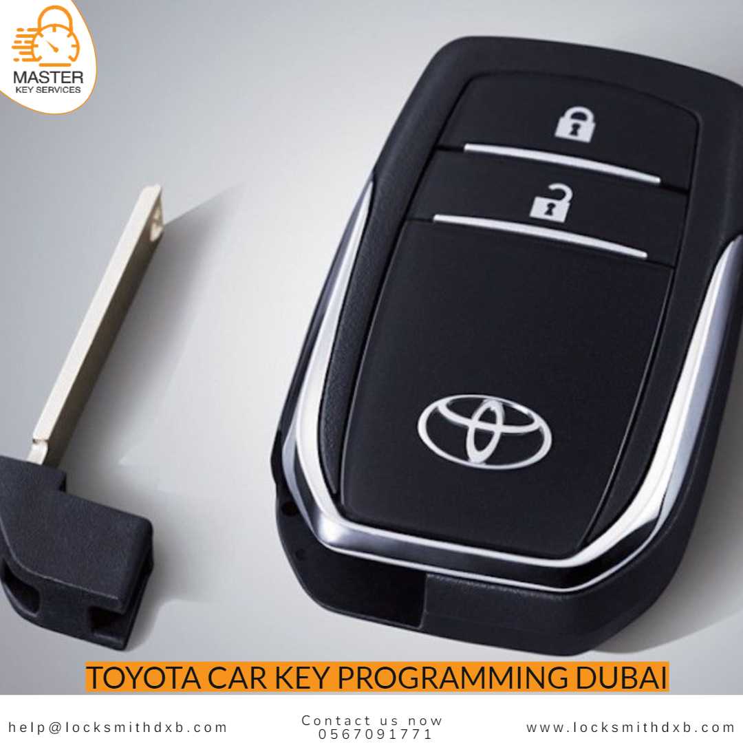 Toyota car key programming Dubai