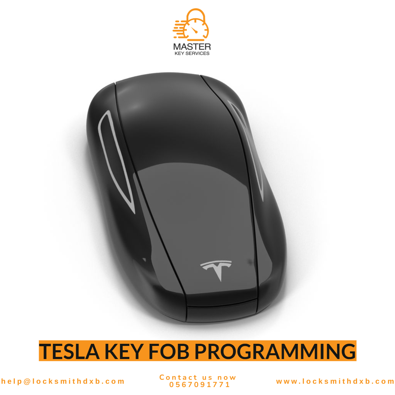 Tesla key fob programming