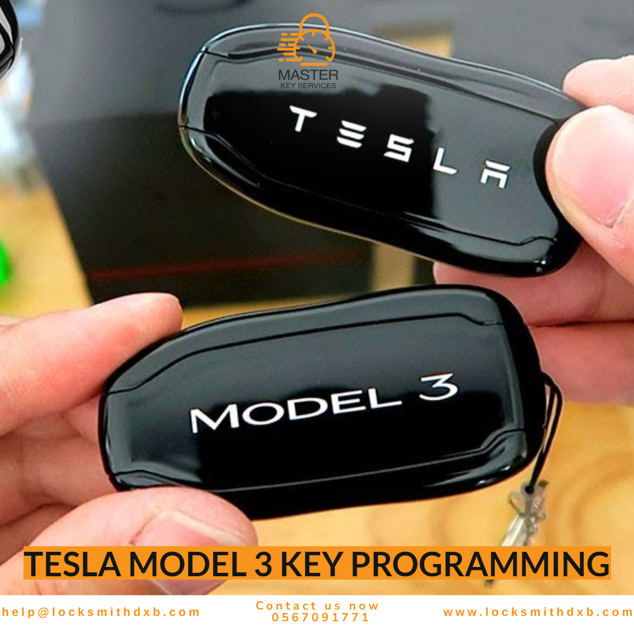 Tesla model 3 key programming