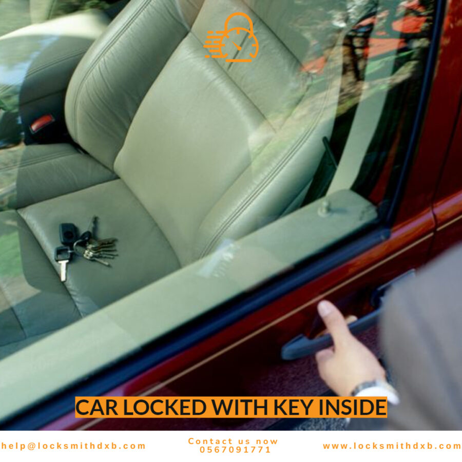 Car locked with key inside