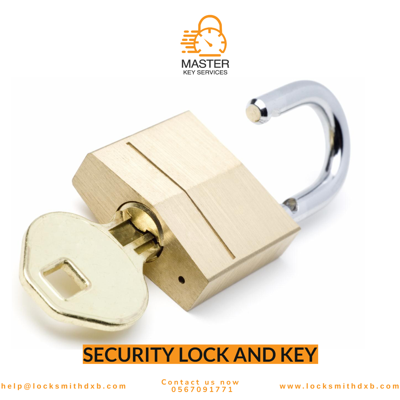 Security lock and key