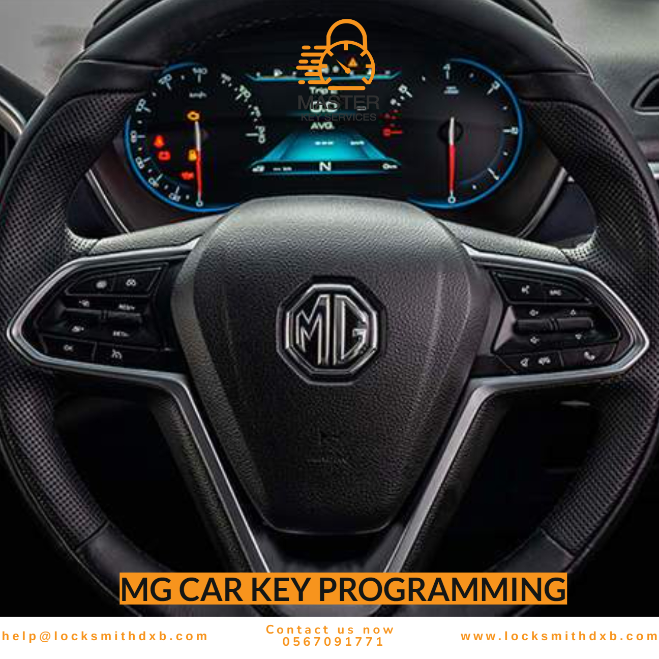 MG car key programming