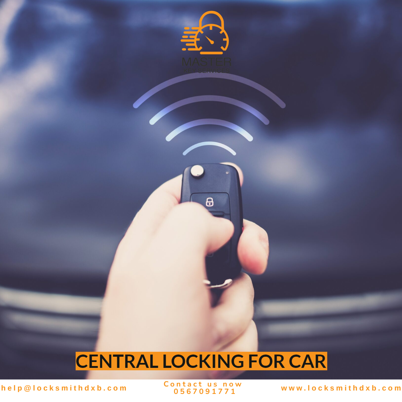 Central locking for car
