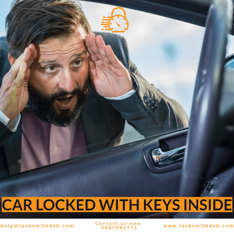 Car locked with keys inside