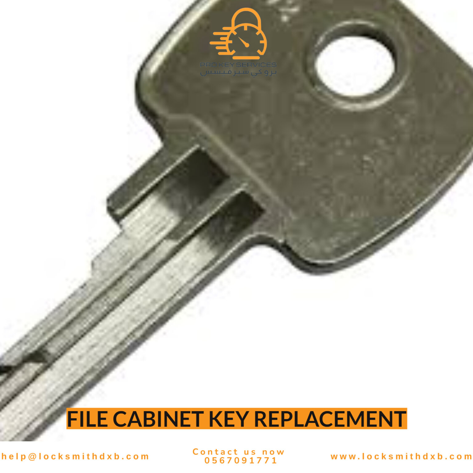File Cabinet Key Replacement - 0567091771 - Key Replacement